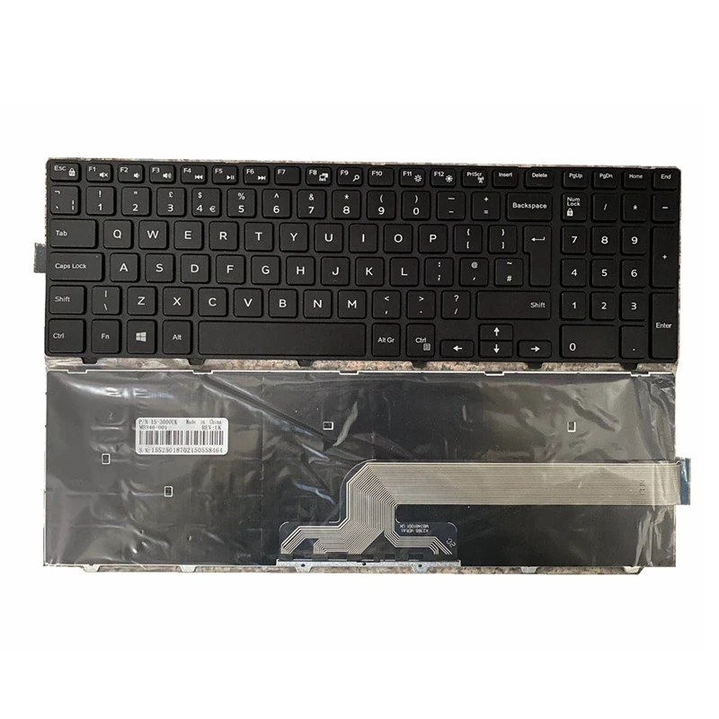 New For Dell Inspiron 15 3000 5000 3541 3542 3543 3551 3558 5542 5545 5547 Series Internal Laptop Keyboard (Black) Replacement