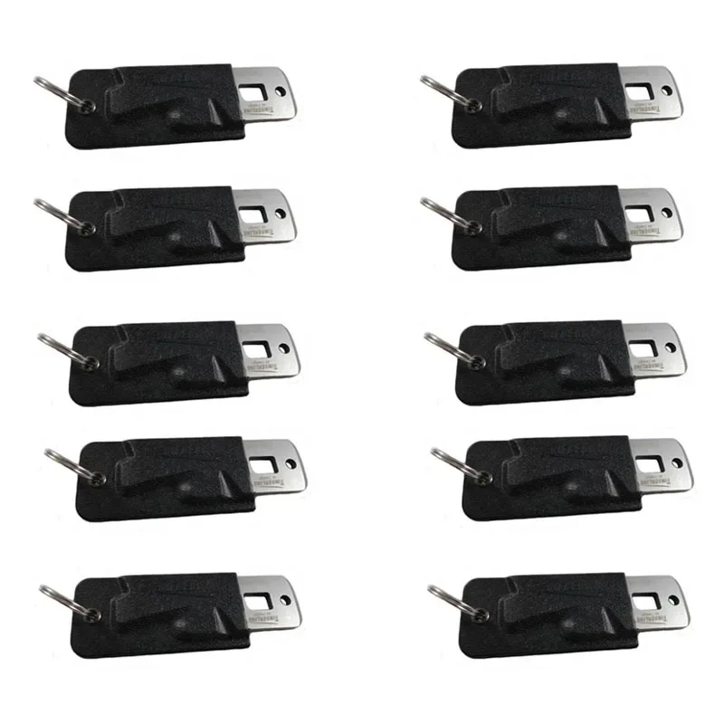 Lotto 10Pcs Multifunzionale 5 In1 Army Steel Card Knife Attrezzatura Da Campeggio Edc Gear Timberline 58Hrc Stealth Card Survival Kit Tool