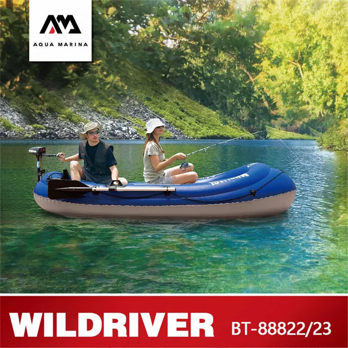 Aqua Marina Wildriver Barca A Remi Barca Da Pesca Gonfiabile 2 Persone Barca A Remi Da Pesca In Pvc Spesso Con Motore