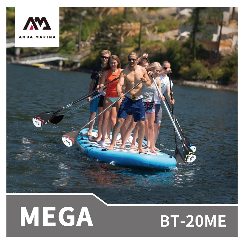 Aqua Marina 2022New Mega Molte Persone Tavola Da Surf Acqua Galleggiante Isola 650Kg Capacità Portante Squadra Sport Acquatici Paddle Board