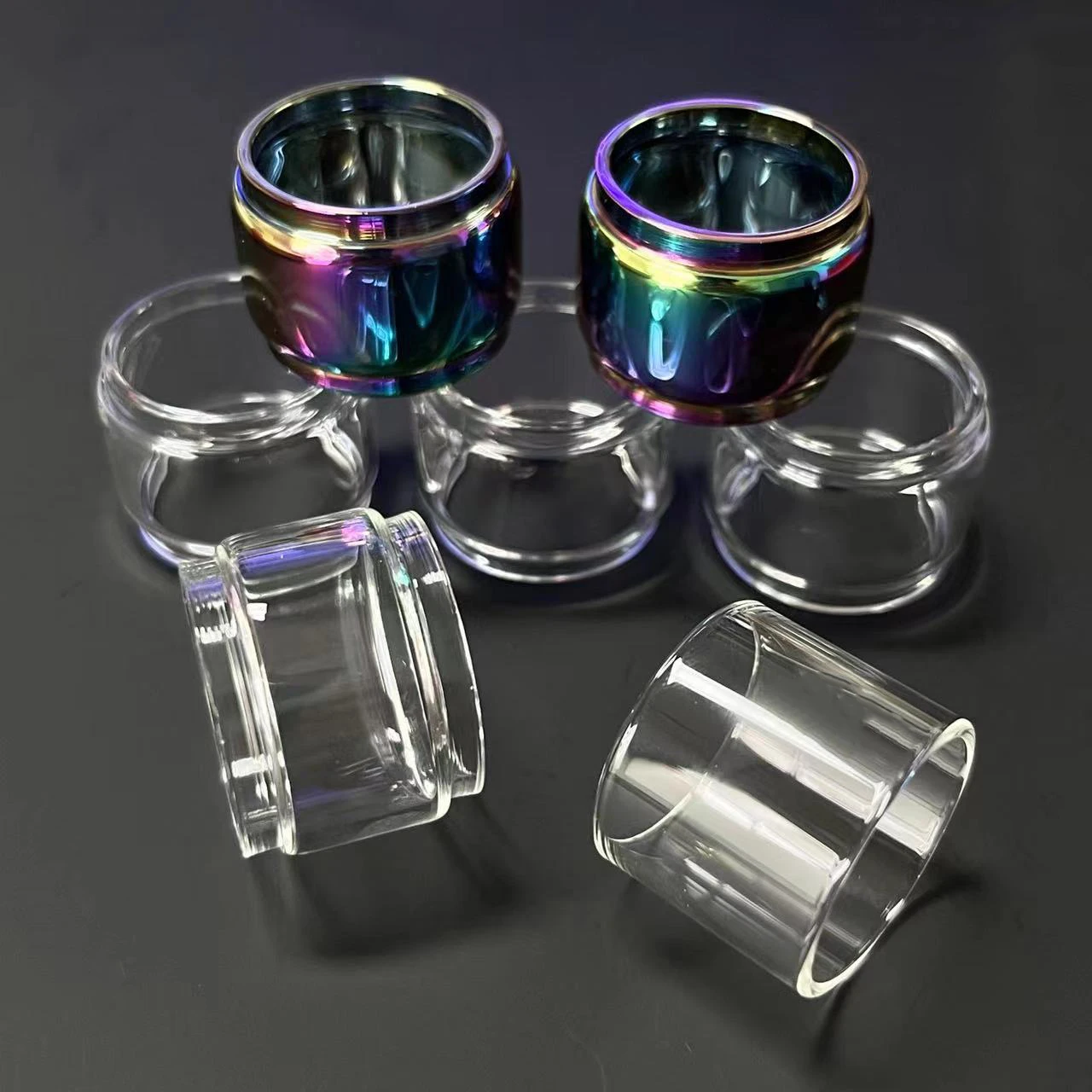 Tubo Di Vetro Di Ricambio Di Alta Qualità Per Zeus X / Zeus Dual / Zeus Sub Ohm /Zeus X Mesh Glass Tank Mini Glass Cop 2/3/4 Pcs