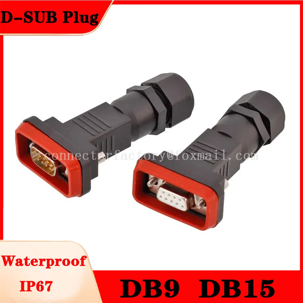 Impermeabile Ip67 D-Sub Db9 Db15 9P 15-Core Aisg Cavo Regolabile Elettrico 5G Huawei Stazione Base Spina Maschio Femmina