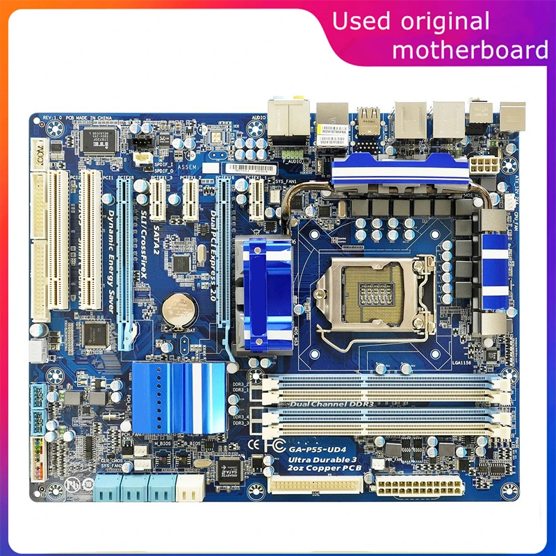 Usato Lga 1156 Per Computer Intel P55 Ga-P55-Ud4 P55-Ud4 Scheda Madre Usb2.0 Sata2 Scheda Madre Desktop Ddr3 16G