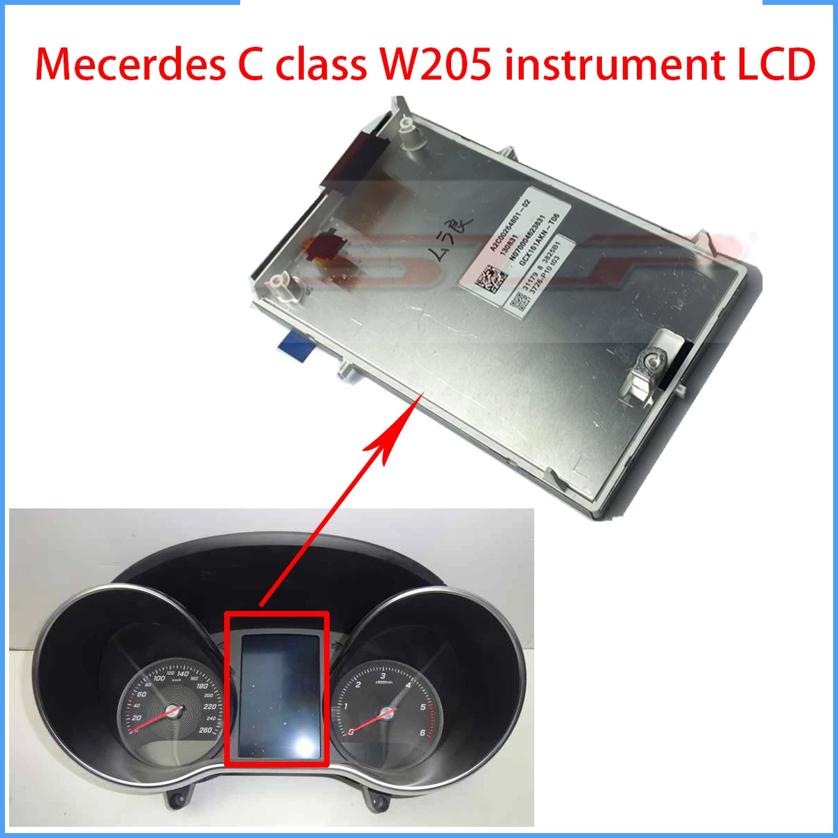 Gcx161Akn-T06 Gcx161Akn-T03 Display Lcd Mecerdes Classe C W205 2015-2018 Display Lcd Schermo Cruscotto Parte Di Ricambio
