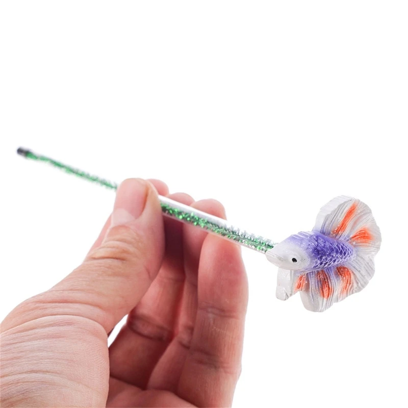 Betta Training Stick For Fish Active Healthy Resin Betta Training Wand Acquari Bacchetta Decorativa Habites Ornament