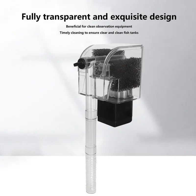 3 In 1 Mini Filtro Per Acquario Per Acquario Acquario Ultra-Silenzioso Betta Fish Turtle Tank Filter Acquario Hang-On Filter Supplies