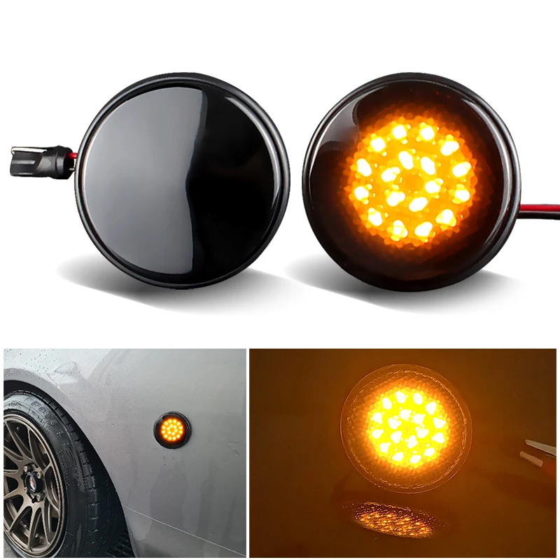 Per Mazda Mx5 Mx5 Mk1 Mk2 Mk3 89 2015 Indicatore Di Direzione A Led Affumicato Indicatore Di Direzione 2 Pezzi Luci Per Auto Ripetitore Creatore Later