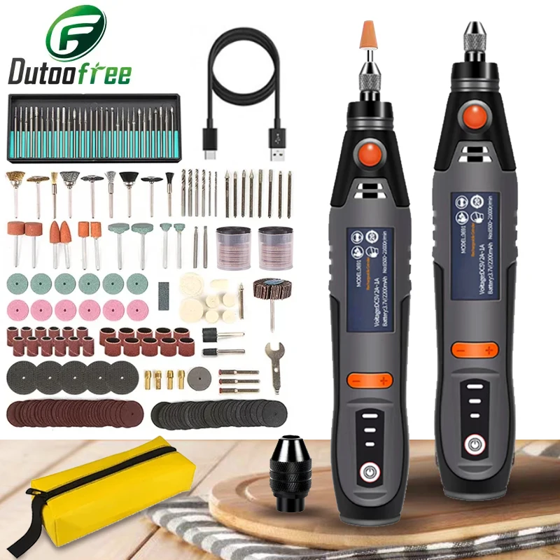 Usb Cordless Rotary Tool Dremel Dremel Drill Penna Per Incisione Mini Trapano Wireless Elettrico A 3 Velocità Con Set Di Accessori Muslimah