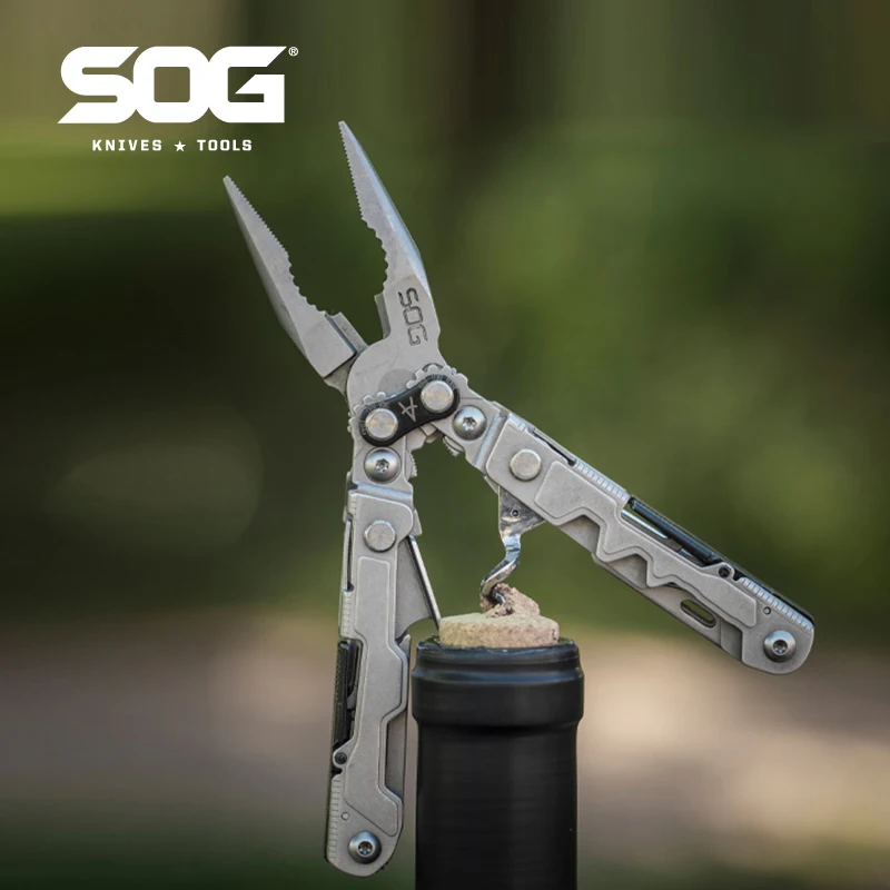 Sog 17 In 1 Powerliter Multi-Tool Pinze Pieghevoli Tattiche Pocket Mini Edc Strumenti Multifunzionali Sopravvivenza Gadget Da Campeggio All'Aperto