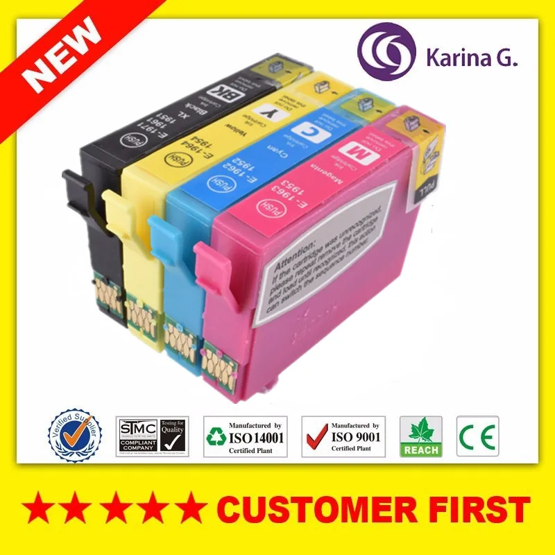Compatibile Per T1971 T1961 T1951 Vestito Cartuccia Di Inchiostro Per Epson Xp-101 Xp-201 Xp-211 Xp-401 Xp-204 Xp-104 Xp-411 Xp-Wf-2532 Ecc.