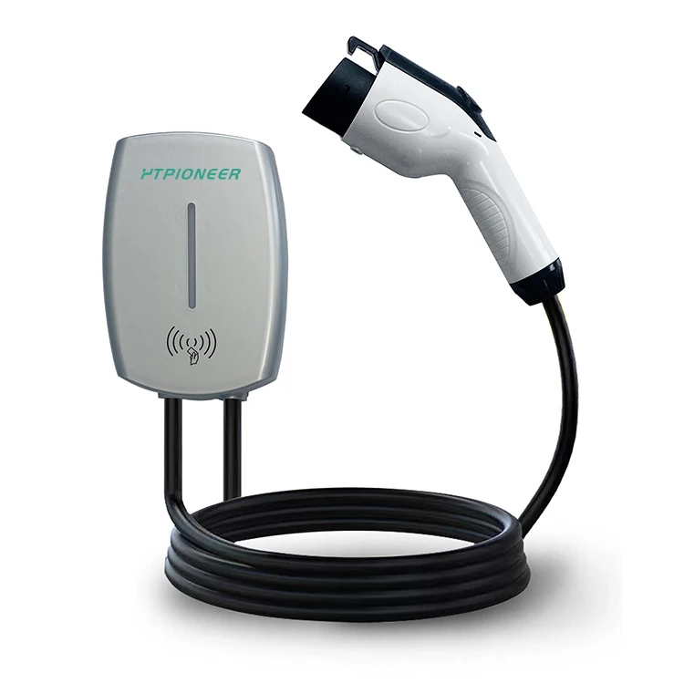 Ytpioneer Factory Outlet Ccs2 Type2 Led Light Bar 7Kw Wallbox Ev Charger