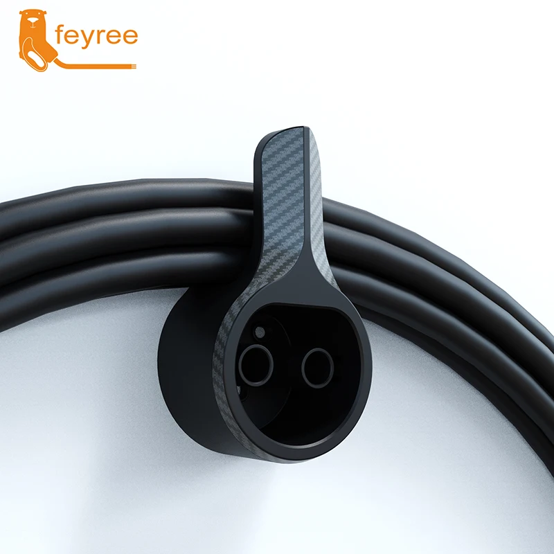 Ev Charger Holder Holster Electric Car Type 2 Cable Organizer Evse Ricarica Ugello Dock Protezione Extra Leading Wallbox