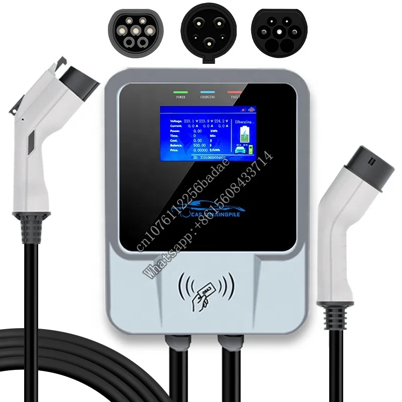 Caricabatterie Gbtt Point Wallbox Stazione Di Ricarica Id Igbt Tube32A Oem X8 Livello 2 Ev Ip65 Alpha Car 32A Vw T5 220-380V