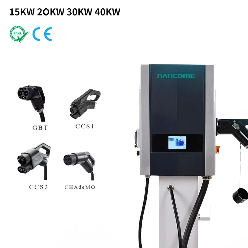 Wallbox 30Kw Dc Solar Ev Charger Con Funzione Ocpp Caricabatteria Ev Caricabatteria Per Auto Elettrica Stazione Di Ricarica Solare Ev