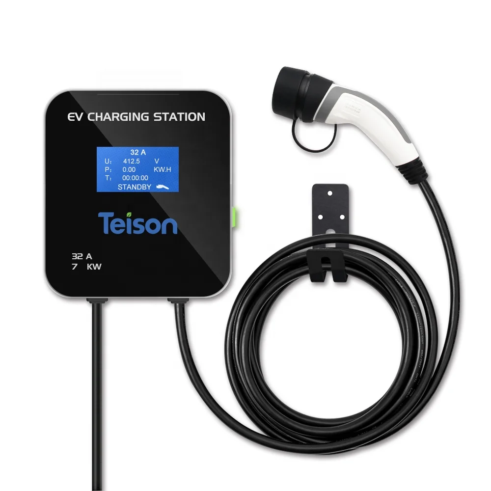 Teison 2020 Nuovo 7.4Kw 32A Home Ev Charger Wallbox Tipo 2 Spina Stazione Di Ricarica Per Auto Elettrica