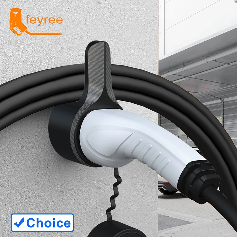 Ev Charger Holder Holster Electric Car Type 2 Cable Organizer Evse Ricarica Ugello Dock Protezione Extra Leading Wallbox