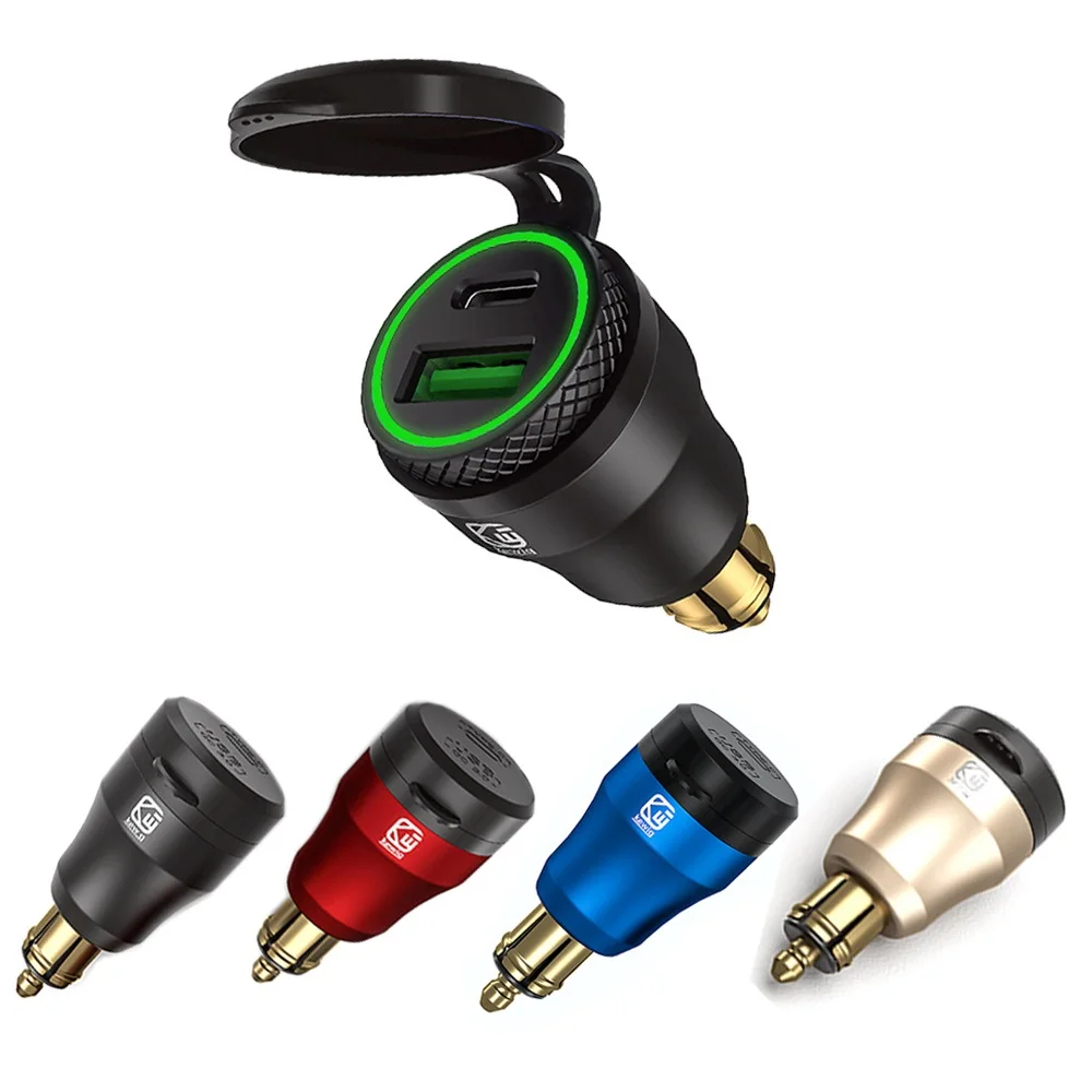 Mini Caricabatterie Rapido Qc3.0 Adattatore Di Alimentazione Usb Din Per Bmw Triumph Tiger 1200 Caricabatterie Usb Per Moto