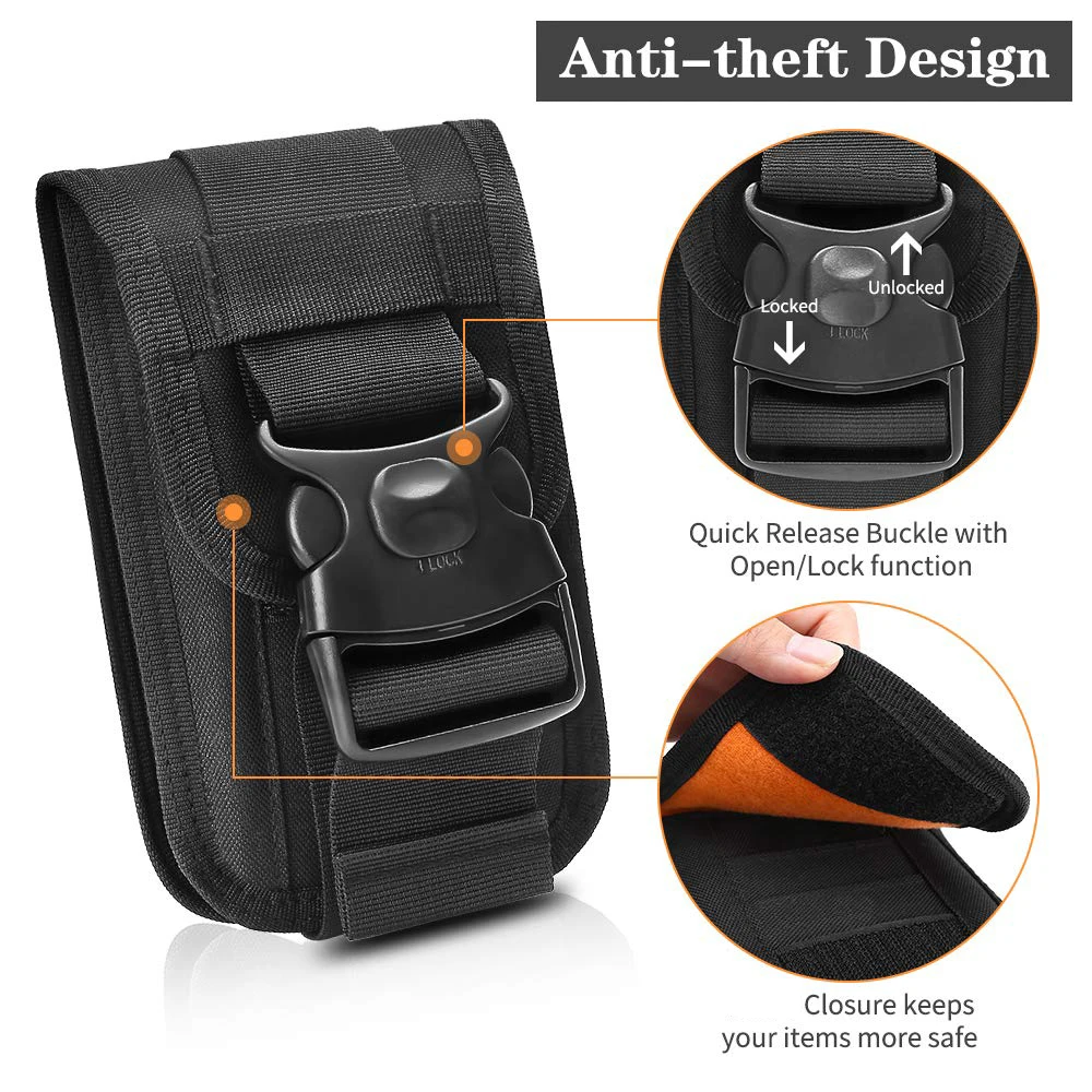 Per Blackview Bv8900 Protactical Phone Bag Molle Army Belt Pouch Marsupio Marsupio Card Carrier Pocket Phone Case Utility Bag