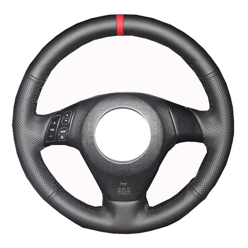 Red Top Marker Hand Sewing Car Steering Wheel Cover For Pentium B70 2006-2010 Volant Braid On Steering-Wheel Wrap 2009 2008 2007
