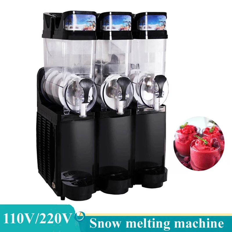 Slushy Machine Frozen Drink Smoothie Maker Double Dispenser Tank Cool Juice Machine Commercial Drink Shop Macchine Per Lo Scioglimento Della Neve