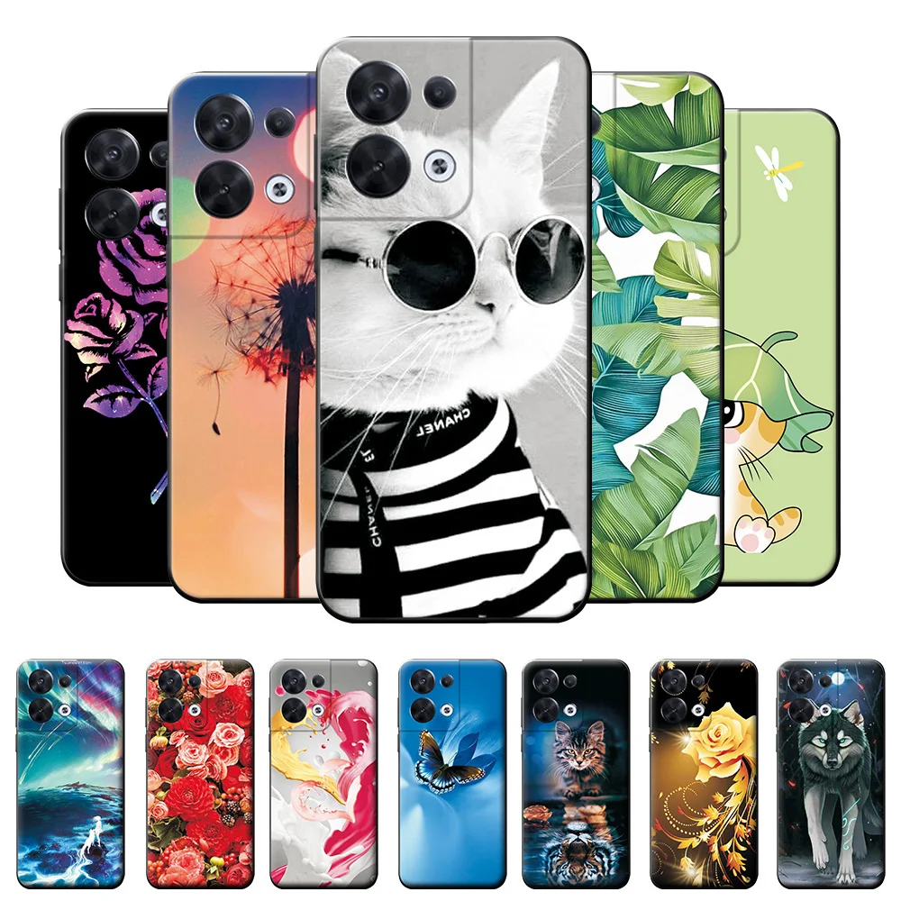 Per Oppo Reno 8 Pro 5G Global Case 2022 Nuova Cover Posteriore Verniciata Per Oppo Reno 8 4G Custodia Morbida In Silicone Oppo Reno 8 Pro Plus