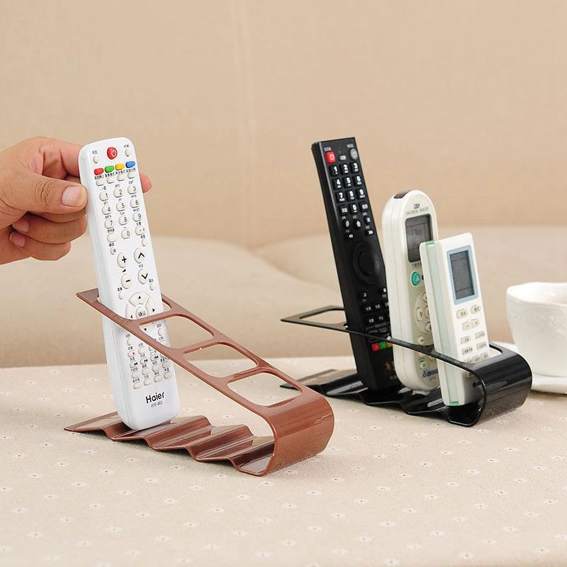 18X7Cm Tv/Dvd/Vcr Organizer 4 Frame Remote Control Storage Pratico Supporto Per Cellulare Supporto In Plastica Bianca Organizer Case