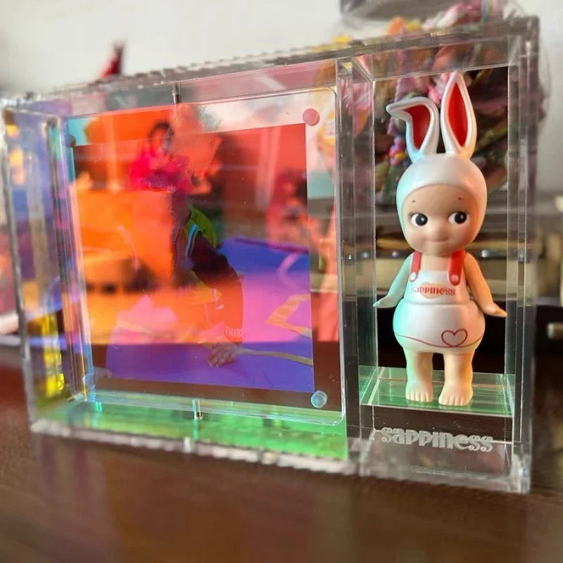 Sonny Angel Figure Sappiness Photo Frame Girls Gift Cute Doll Blind Box Ornaments Handmade Mini Figure Collection Table