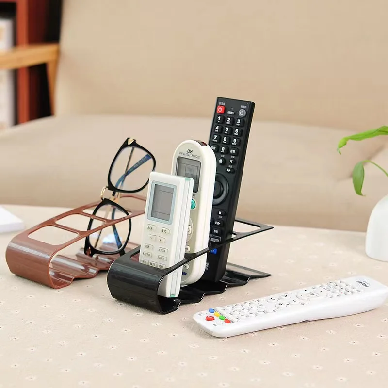 Organizzatore Tv/Dvd/Vcr 4 Frame Remote Control Storage Pratico Supporto Per Telefono Cellulare Supporto In Plastica Bianca Organizer Case