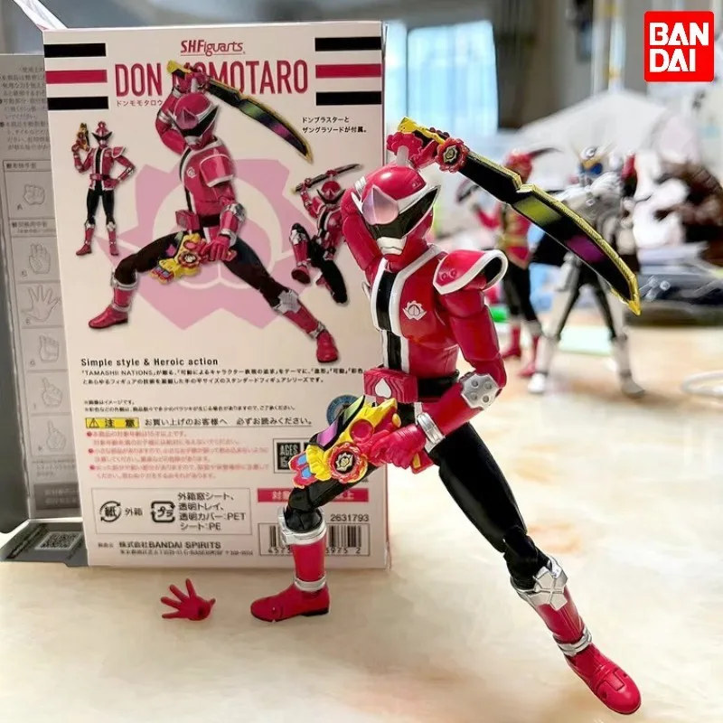 Originale Genuine Bandai Shf Avataro Sentai Don Momotaro S.H Figuards Action Anime Figure Models Toys Collezioni Cool Gifts