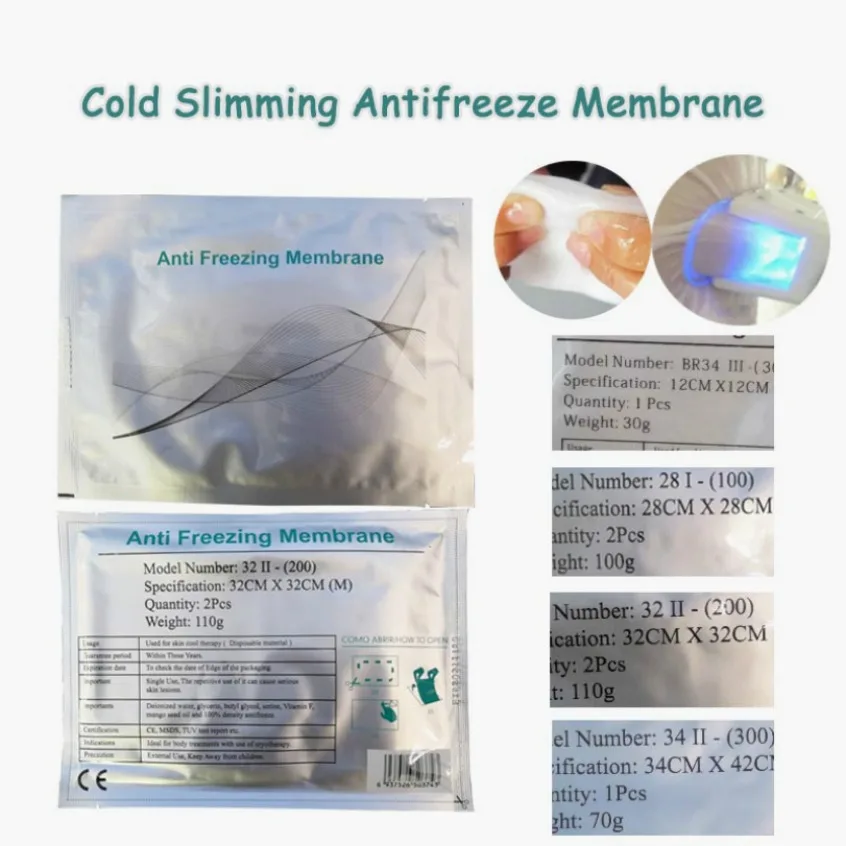 Membrana Per Criolipolisi Crioterapia Lipolaser Cavitation Rf Machine Freeze Forma Dimagrante Cryo Vacuum Loss
