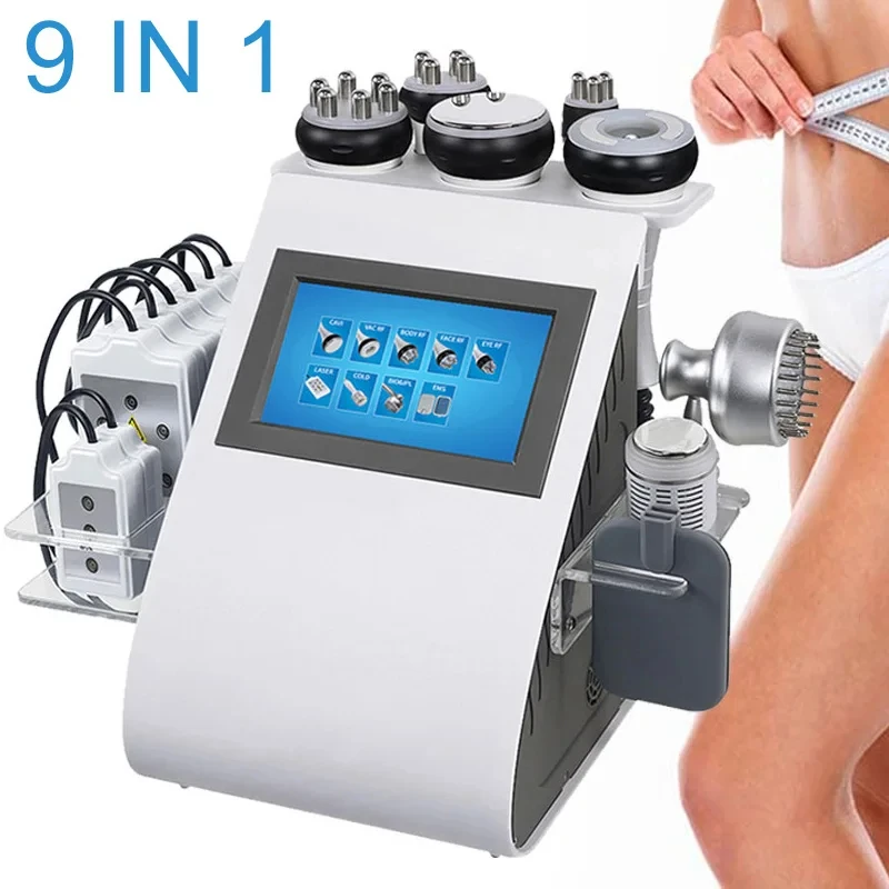 Il Più Nuovo 9 In 1 Lipolaser Cavitation Macchina Dimagrante Rf Skin Lifting Radiofrequenza Lipocavitation Fat Burner Body Electric Mas
