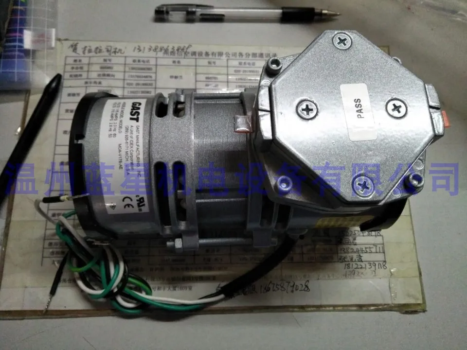 Nuova Pompa Per Vuoto Centrifuga Gast Genuine Moa-V178-Ae Telling