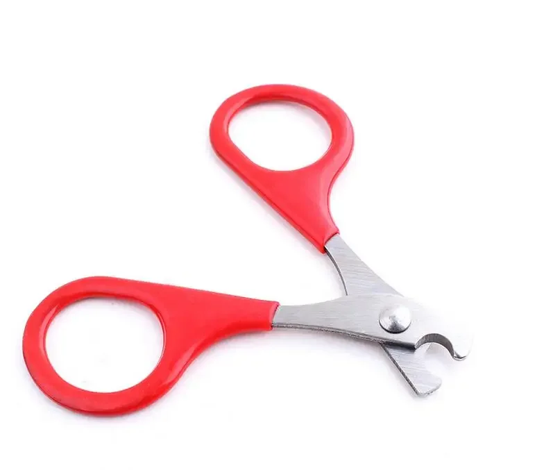 1 Pezzo Puppy Cat Forbici Pet Dog Nail Toe Claw Forbici Trimmer Groomer Cutter Cat Nail Forbici Cat Nail Clippers Rosso Nero