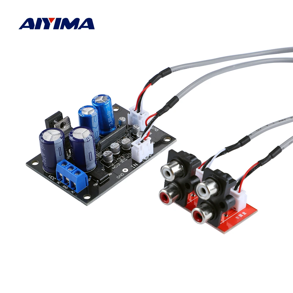 Aiyima Phono Giradischi In Vinile Preamplificatore Mm Mc Phono Preamp Scheda Audio Amplificatori Fonografo Amplificatore Audio Fai Da Te