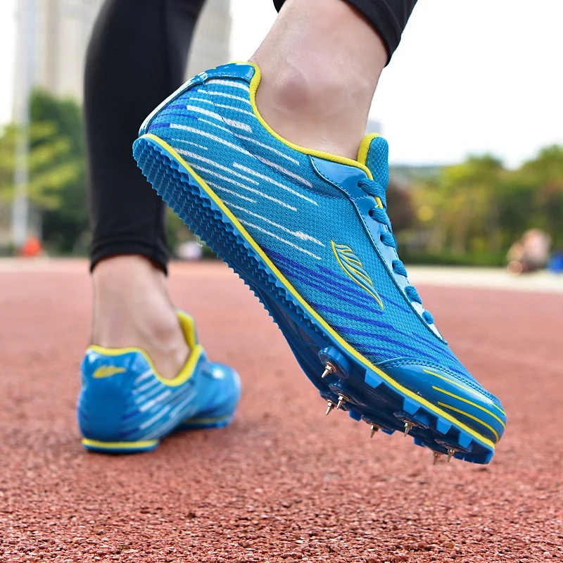 Speed Track And Field Event Spike Shoes Short Runs Long Jump Training Shoes Test Professional 7 Spikes Sprint Sneakers