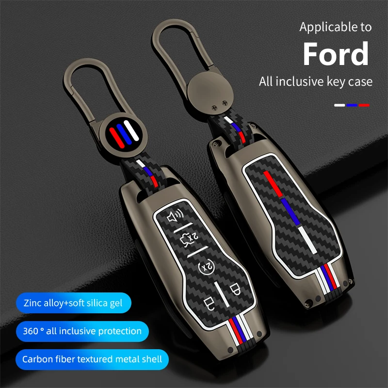 Custodia Per Chiave Auto In Lega A 5 Pulsanti Per Ford F150 Fusion Explorer Mustang Lincoln Mkz Mkc 2017 Ford Explorer Holder Fob Portachiavi