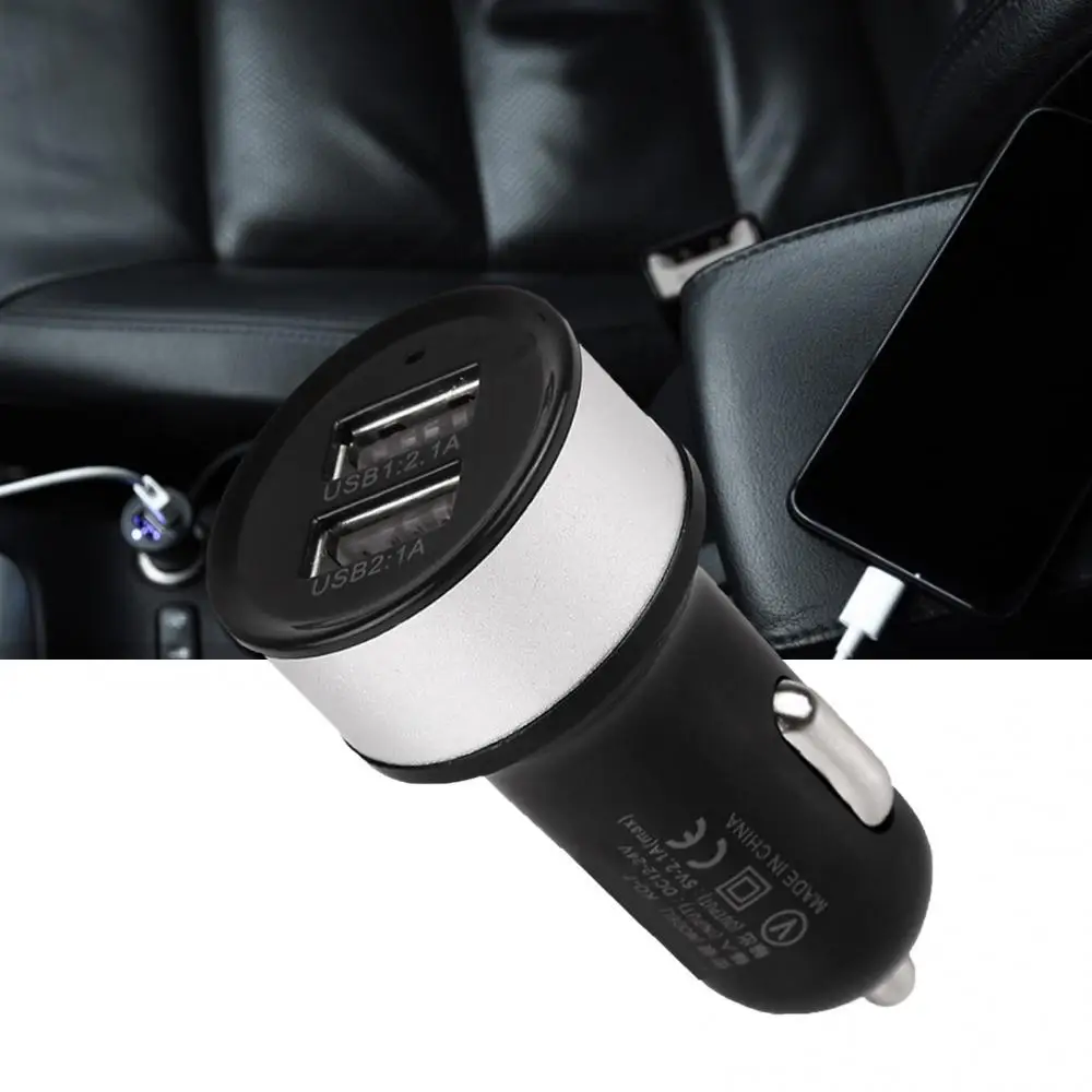 Adattatore Per Caricabatteria Da Auto Dual Usb 3 1A A 2 Porte Per Galaxy S6 Iphone 5 6 6S Caricabatteria Da Auto Con Display Digitale