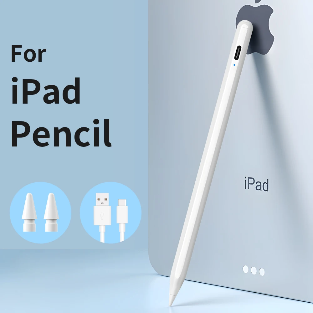 Per Ipad Pencil Apple Pen Stylus 2Gen Touch Screen Drawing Palm Rejection Con Inclinazione Regolare Lo Spessore Air Pro Mini Per Sistema Ios