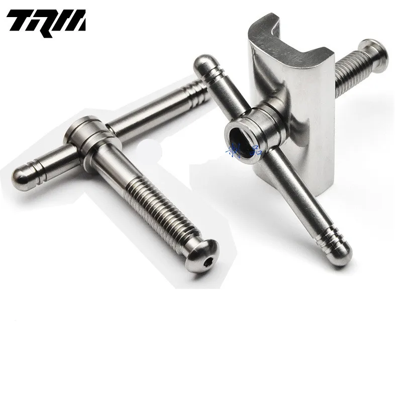 1 Pair Bici Pieghevole Cerniera Morsetto Titanium C Fibbia Per Brompton Bici Cerniera Clip Titanium Chiave Ultralight