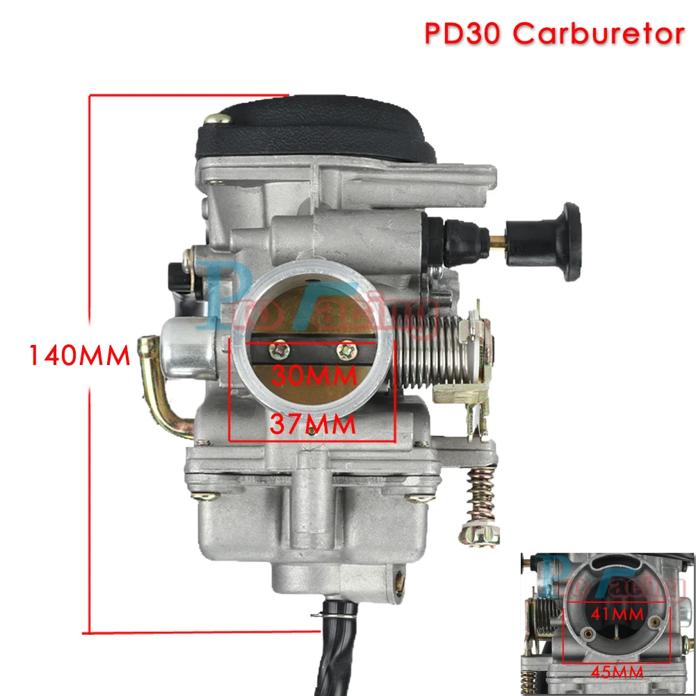 Carburatore 30Mm Pd30 Carburatore Per Jianshe Qingqi 250 Js Gxt 250 Qm250Gy Atv Quad Motercross Parts Carburatore Manuale Choke Carb