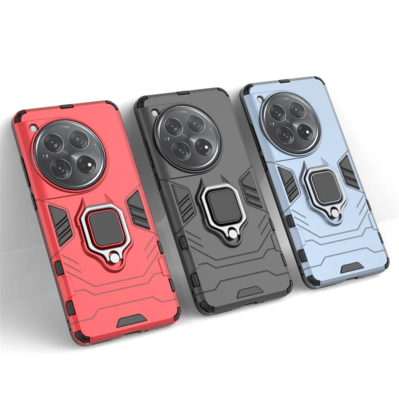 Per Oneplus 12 Custodia Per Oneplus 12 Cover Armor Shell Capa Finger Ring Cavalletto Custodia Rigida Protettiva Per Telefono Per Oneplus 12