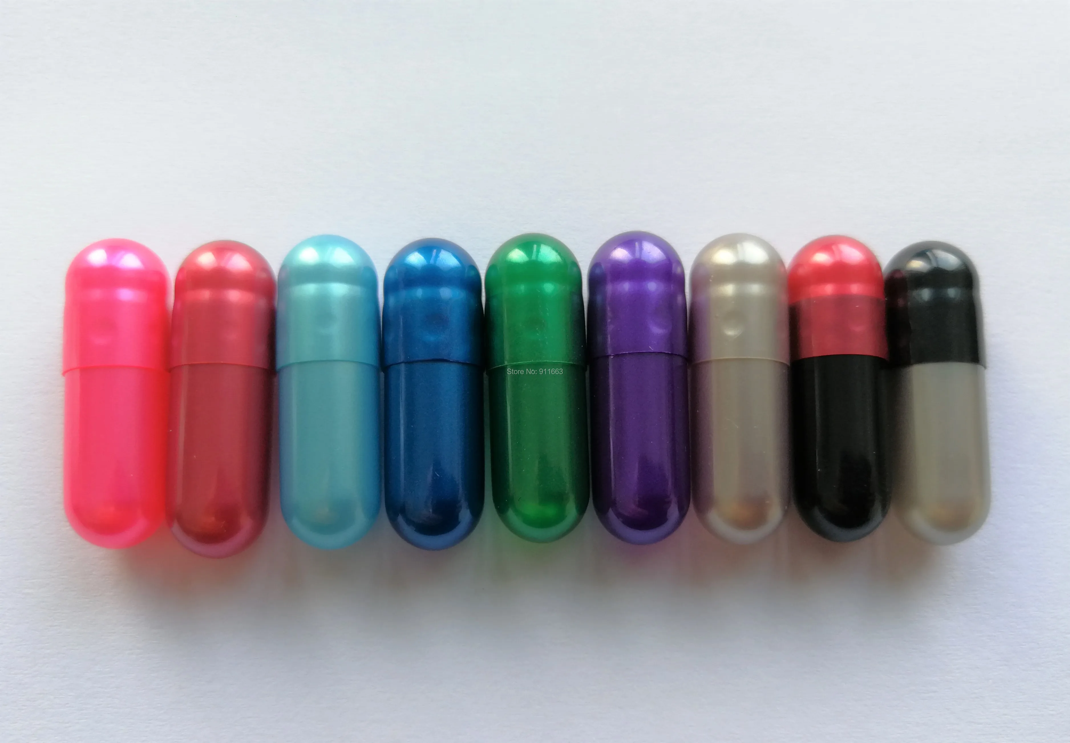 00 #200 Pezzi! Pearl Colores Gelati Capsule Vuote, Capsule Vuote Di Gelatina Dura (Capsule Vuote Unite O Separate)!