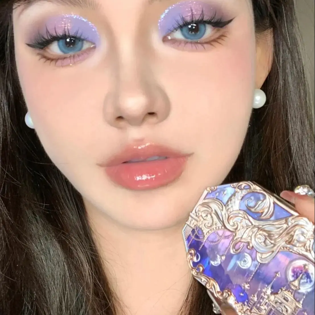 Flower Sa Makeup Moonlight Mermaid Eyeshadow Palette 5 Colori Matte Shimmer Chameleon Women Beauty Eye Shadow Flowers Know