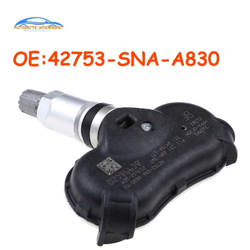 Auto Per Honda Crz Insight Odyssey Elemento Civic Tpms Monitoraggio Della Pressione Dei Pneumatici Sensore Di 42753-Sna-A830 42753Snaa830 42753Snaa830