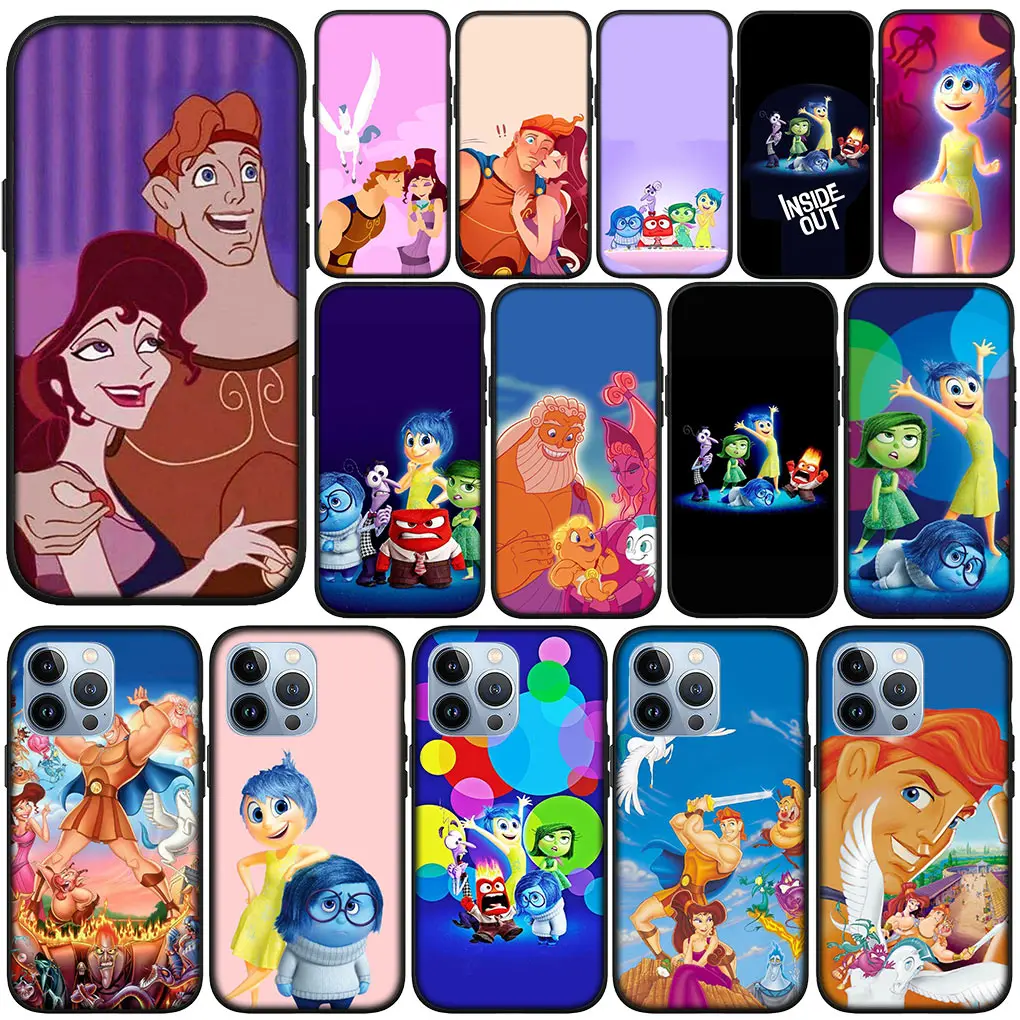 Cover Morbida Per Apple Iphone 11 15 Pro Xs Max X Xr 6 7 8 6S Plus + Se 2022 8 + Custodia Per Telefono Inside Out Hercules Anime Girl
