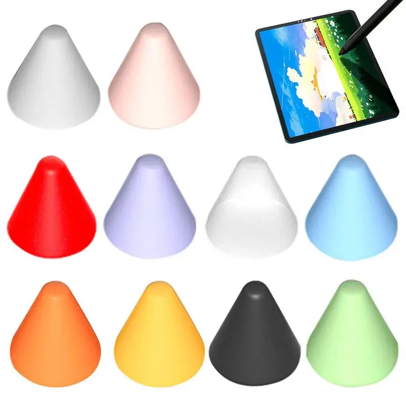 10Pcs Silicone Replacement Tip Case Stylus Pencil Cover Touchscreen Stylus Pen Case Nib Protective Cover For Xiaomis Pad 5