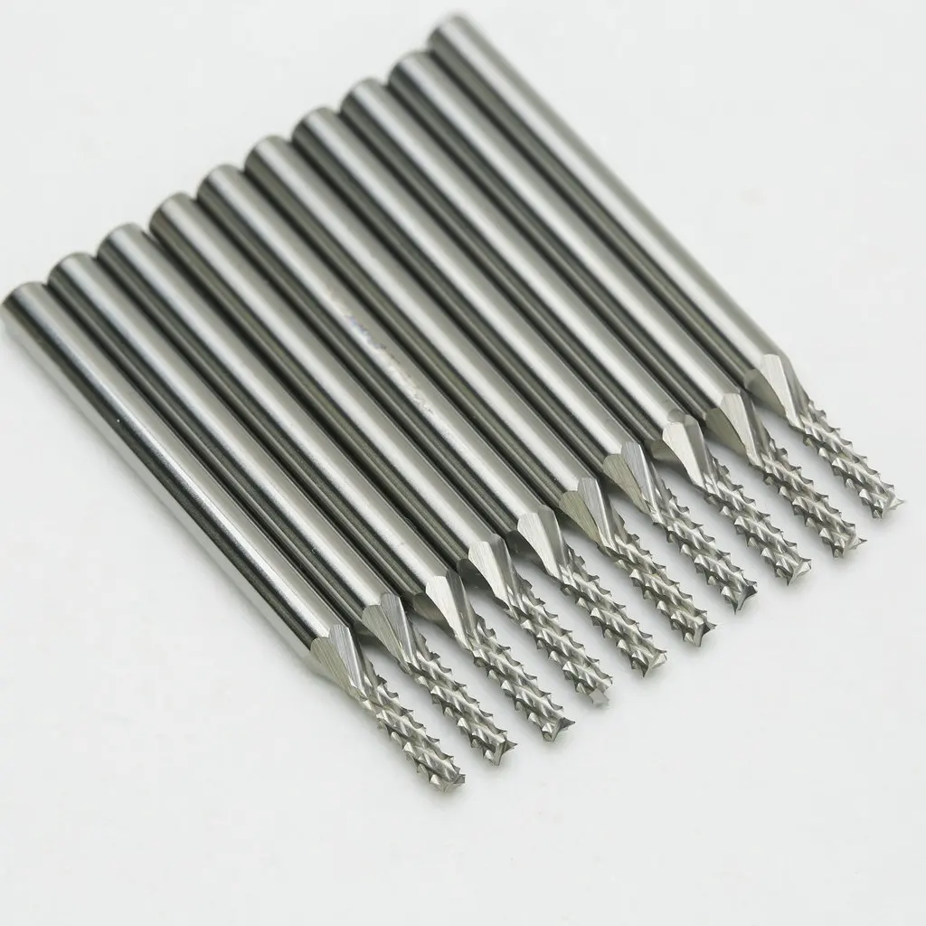 Vendita Flash Denti Di Mais Frese Per Pcb Frese Per Frese Cnc Set Di Frese Per Frese In Metallo Duro Solido Utensile Per Frese Rotanti Taglio In Fibra