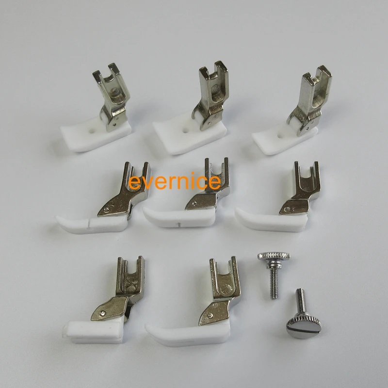 8 Cerniera Di Rivestimento Antiaderente E Piedino Per Fondo Largo Per Juki Ddl-5500 5550 Ddl-8300 8500 8700 9000