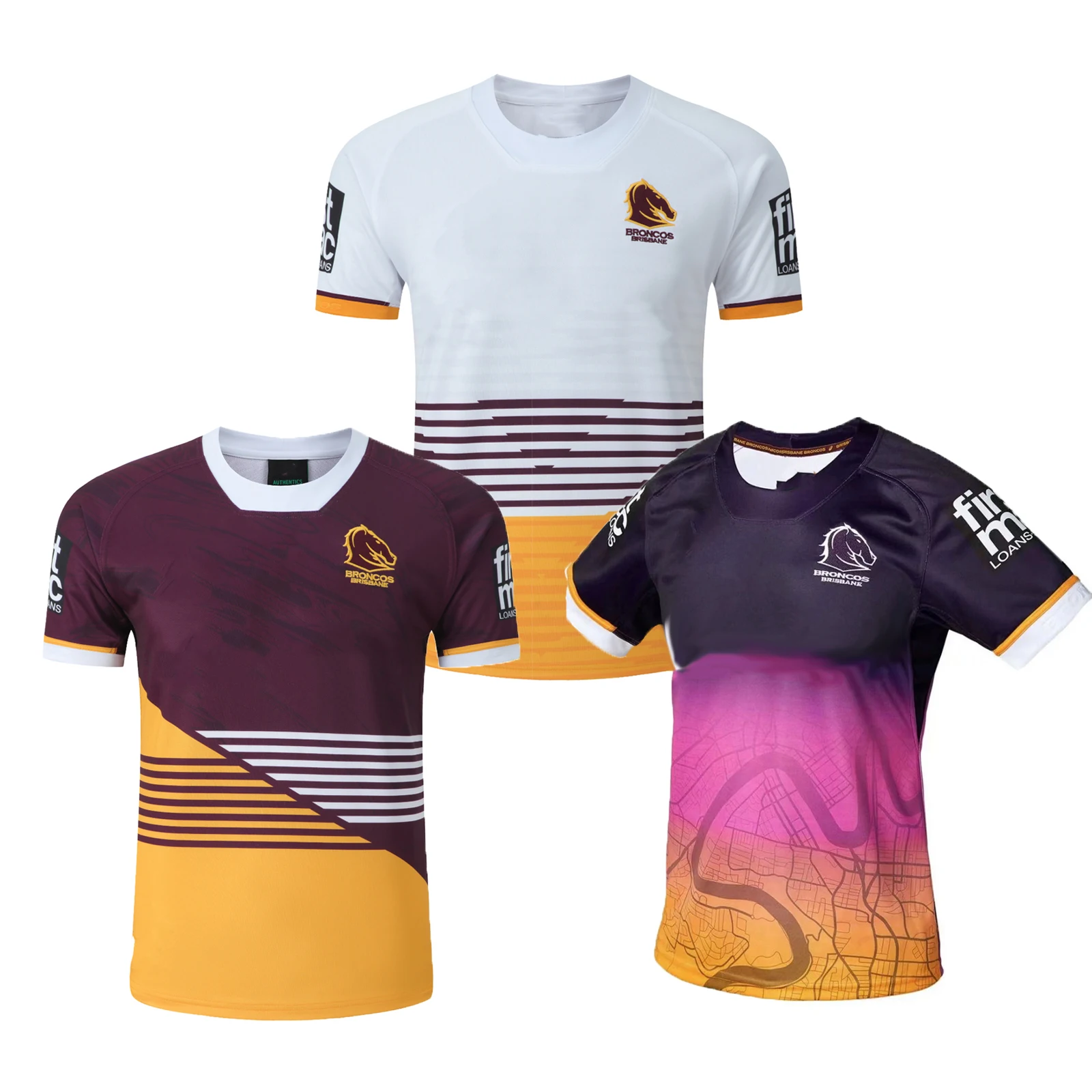 2023 Brisbane Broncos Home/Away/City Rugby Jersey
