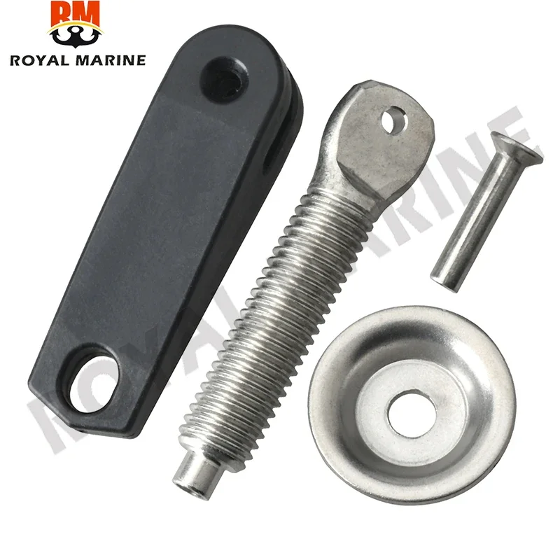 Muslimamp Set Di Viti Transom Pad Pad Piastra Perno Girevole Per Motore Fuoribordo Yamaha 6G1-43116 Muslimate